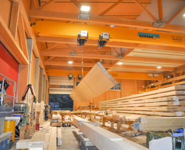 Flexibler Einsatz der Krananlage durch individuelle und kombinierte Steuerung 