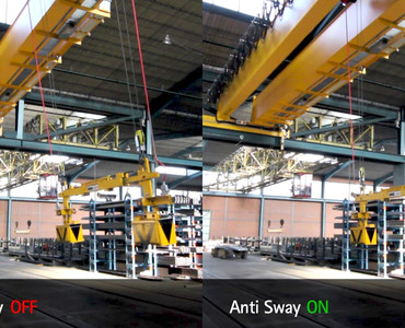 Vergleich ein-/ausgeschaltetes Anti Sway System