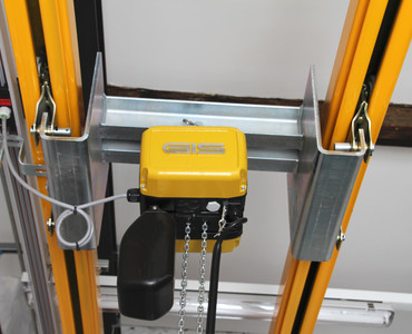 Zweiträger-Systemkran mit Zwischenbau (kurze Bauhöhe)